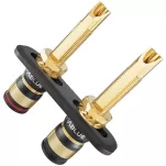 VIABLUE T8 Binding Posts + Rotation Protectors - Terminal Głośnikowy + Osłona Zabezpieczająca (2 szt.) - 2