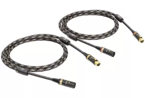 VIABLUE NF-S1 T8 XLR Cables (Cobra) - 2x0.5m - Zbalansowany Przewód Analogowy (2XLR - 2XLR)