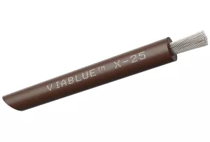 VIABLUE X-25 Silver Single Conductors (L / Brown) - Przewód Zasilający (na metry)