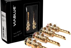 VIABLUE TS Banana Plugs Tube - Wtyki Bananowe (4 szt.)