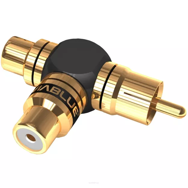 VIABLUE XS RCA Adapters Y - Adapter Rozdzielający 1RCA (Wtyk) - 2RCA (Gniazdo)