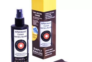 Simply Analog Vinyl Record Cleaner (200ml) - Płyn do Czyszczenia Płyt Winylowych (W Zestawie Mikrofibra)