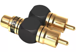 VIABLUE XS RCA Adapters SUB-Y - Adapter Subwooferowy 1RCA (Mono) - 2RCA (Stereo)