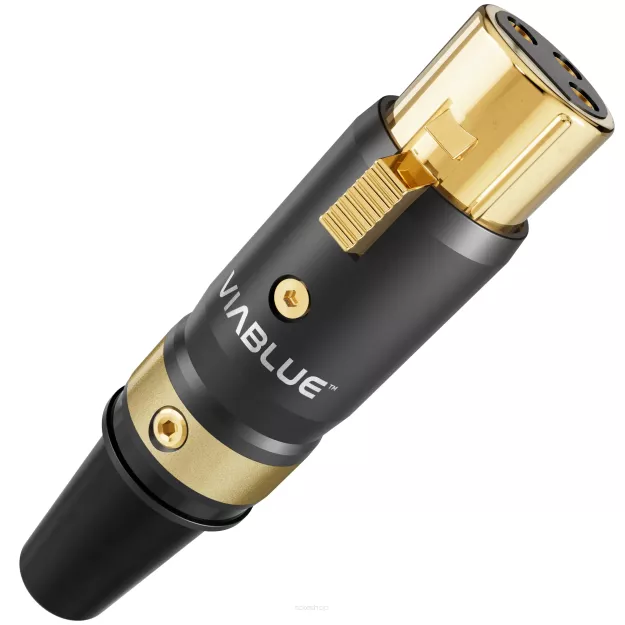 VIABLUE T8 XLR Jack (Black) - Wtyk XLR żeński (1 szt.)