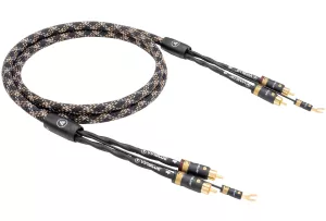 VIABLUE NF-S5 T8 RCA (Cobra) - 1.5m - Przewód Gramofonowy (2RCA - 2RCA z żyłą uziemiającą)