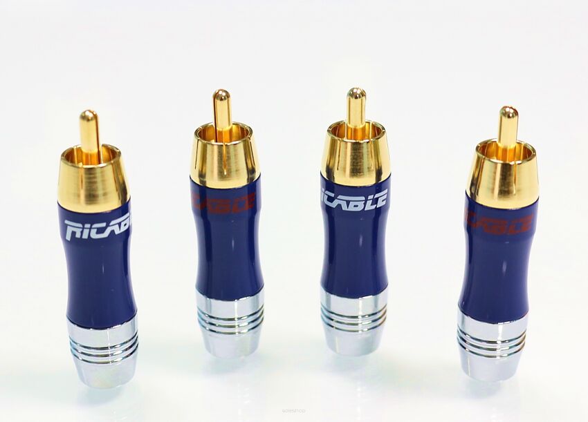Ricable Custom RNU - Wtyki RCA Hi-Fi - 4 sztuki