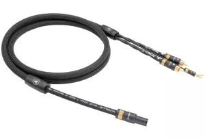 VIABLUE NF-S5 T8 5PIN DIN SME / RCA (Black) - 1.0m - Przewód Gramofonowy (5PIN DIN SME - 2RCA z żyłą uziemiającą)