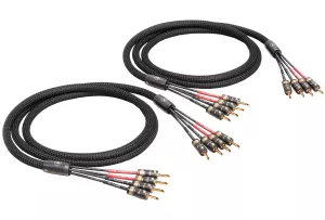 VIABLUE SC-4 Bi-Amping T8 Banana (Black) - 2x5.0m - 10318 - Przewód Głośnikowy