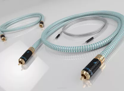 Ricable Invictus Turntable Reference - 2x0.5m - Przewód Gramofonowy 2RCA - 2RCA z żyłą uziemiającą