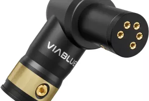 VIABLUE T8 5PIN DIN SME TONEARM 90 PLUG UP - Kątowy Wtyk DIN 5-pin (SME) skierowany do góry (1 szt.)