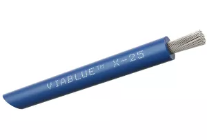 VIABLUE X-25 Silver Single Conductors (N / Blue) - Przewód Zasilający (na metry)