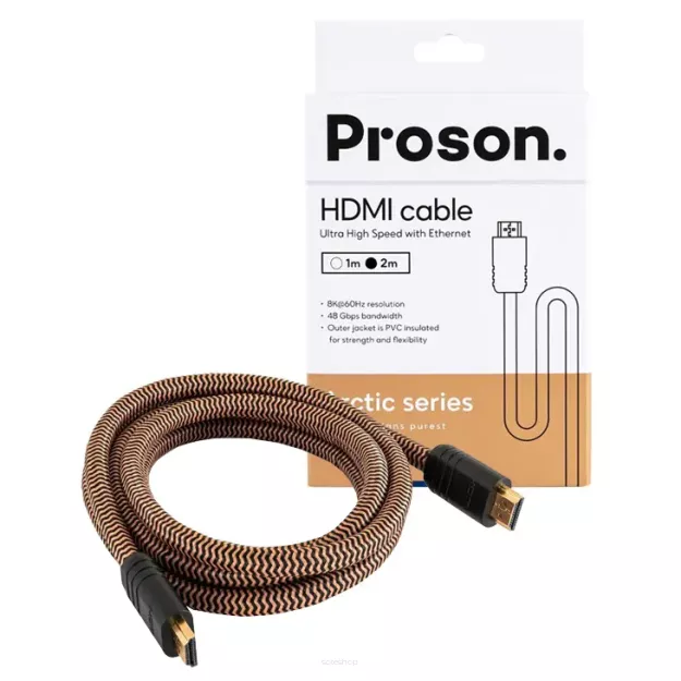 PROSON Arctic HDMI Cable - 8/4K - 2.0m - (ARHDMI2) - Przewód HDMI 2.1
