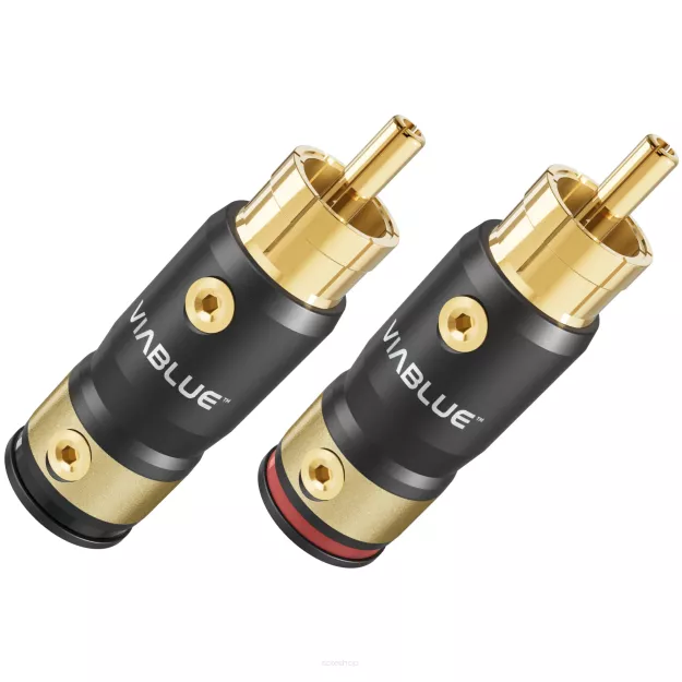 VIABLUE T8 RCA Plugs (Solder) - Wtyki RCA do lutowania (2 szt.)
