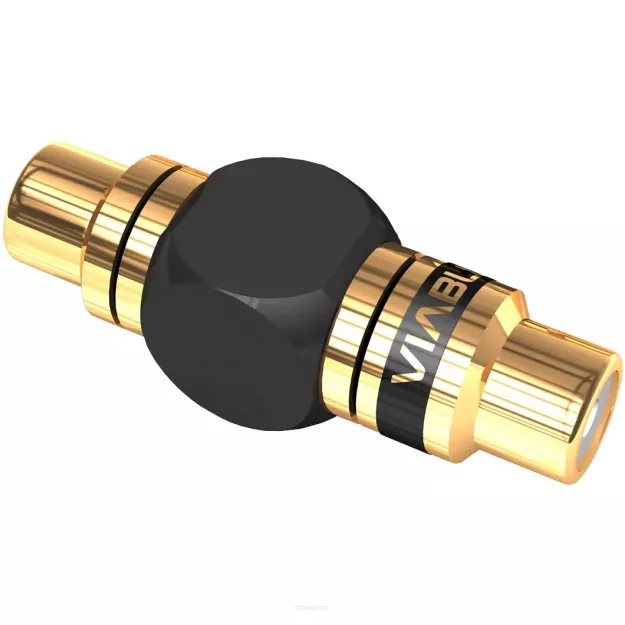 VIABLUE XS RCA Adapters Extension - Adapter Przedłużający 1RCA (Gniazdo) - 1RCA (Gniazdo)