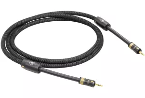 VIABLUE NF-S1 T8 3.5 Stereo (Black) - 0.5m - Przewód Analogowy (Mini-Jack 3.5mm - Mini-Jack 3.5mm)