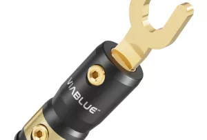 VIABLUE T8 Mini Spades 4 MM - Wtyk Widełkowy (1 szt.)