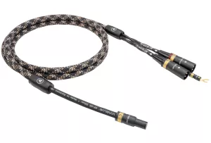 VIABLUE NF-S5 T8 5PIN DIN SME / XLR (Cobra) - 1.0m - Przewód Gramofonowy (5PIN DIN SME - 2XLR z żyłą uziemiającą)