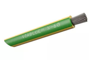 VIABLUE X-60 Silver Single Conductors (G / Green Yellow) - Przewód Zasilający (na metry)