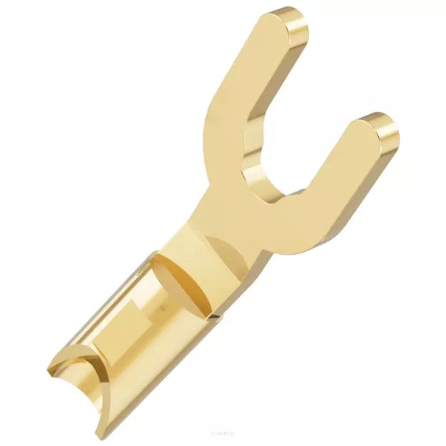 VIABLUE T8 Mini Spades Contacts 4 MM (Końcówki Wymienne) - Wtyk Widełkowy (1 szt.)