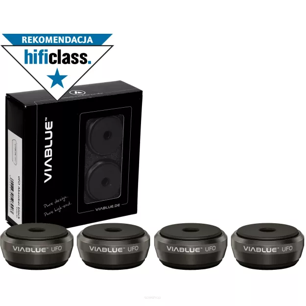 VIABLUE UFO Absorbers (Black) - Izolatory Akustyczne (Antywibracyjne)
