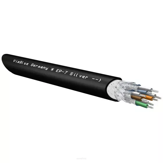 VIABLUE EP-7S Silver Cat-7 (Ethernet Cable) - Przewód Ethernet (na metry)