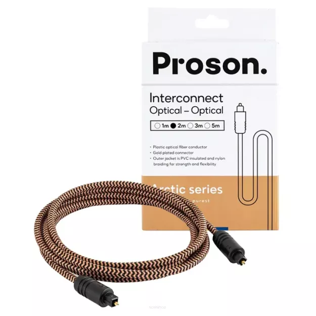 PROSON Arctic Optical Cable  - 2.0m - (AROPT2) - Przewód optyczny (Toslink)