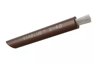 VIABLUE X-40 Silver Single Conductors (L / Brown) - Przewód Zasilający (na metry)