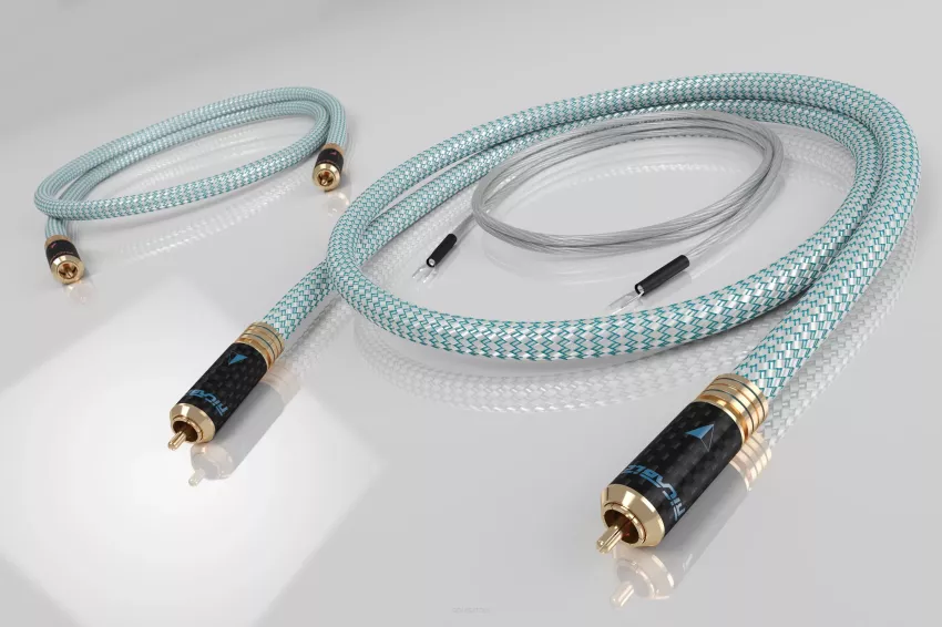 Ricable Invictus Turntable Reference - 2x2.0m - Przewód Gramofonowy 2RCA - 2RCA z żyłą uziemiającą