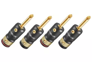 VIABLUE T8 Banana Plugs - Wtyki Bananowe (4 szt.)