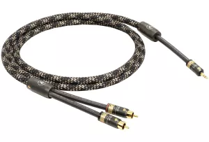 VIABLUE NF-S1 T8 Jack 3.5 / RCA (Cobra) - 2.0m - 12413 - Przewód Analogowy Mini-Jack 3.5mm - 2RCA