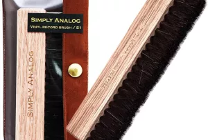 Simply Analog Vinyl Record Brush - Szczotka do Płyt Winylowych (Naturalne Drewno)