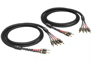 VIABLUE SC-4 Bi-Wire T8 Banana (Black) - 2x7.5m - 10222 - Przewód Głośnikowy