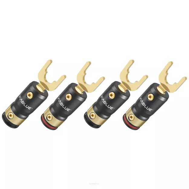 VIABLUE T8 Spades Plugs - Wtyki Widełkowe (4 szt.)