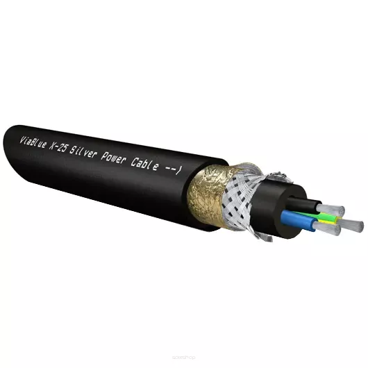 VIABLUE X-25 Silver (Power Cable) - Przewód Zasilający (na metry)