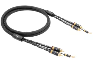 VIABLUE NF-S5 T8 RCA (Black) - 1.0m - Przewód Gramofonowy (2RCA - 2RCA z żyłą uziemiającą)