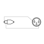 LAiV XTR - Adapter z XLR (wtyk żeński) do RCA (gniazdo) - Para Stereo - 5