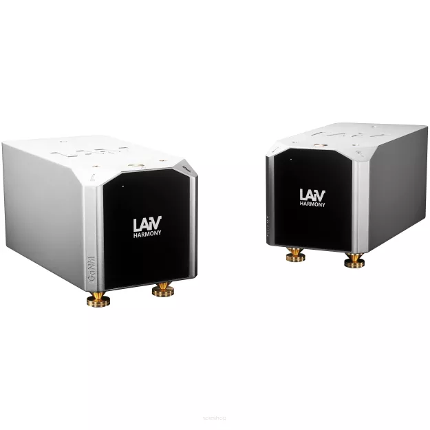 LAiV Harmony GaNM (Silver / Srebrny) – Para Wzmacniaczy / Końcówek Mocy (Dual-Mono)